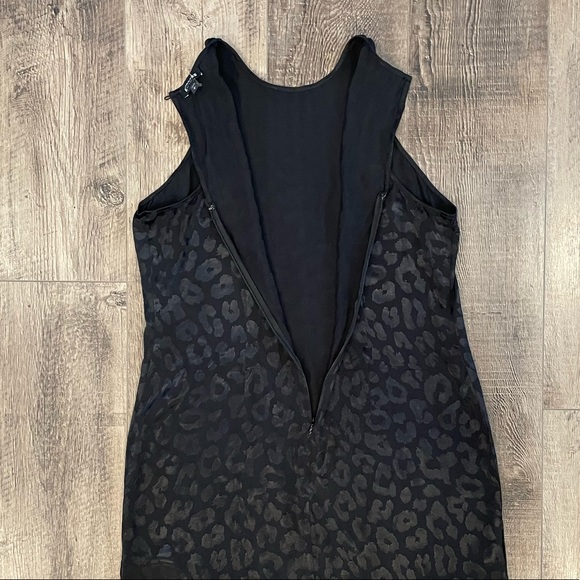 Express Black Leopard Dress size L - Picture 4 of 15